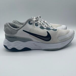 Nike RENEW RIDE 3 Men Size 11 White Grey DC8185-100 Athletic Shoes